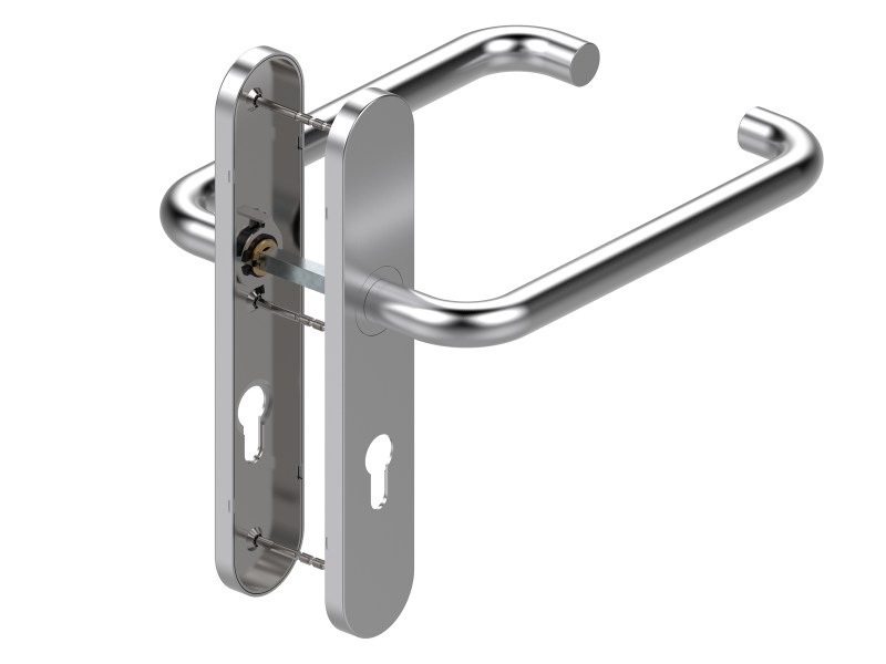 Structure profile of lever on plate